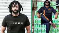 DJ Sbu robbed of MoFaya drink on camera, Netizens call video out as fake: "This was staged"