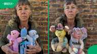 Mzansi touched as unemployed woman turns handmade crochet toys into survival hustle