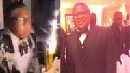 Mzansi can't deal with clip of Fikile Mbalula trying to blow sparklers