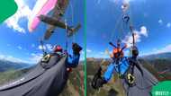 Woman cheats death after plane tears through parachute mid-air in Austria