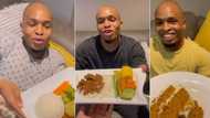 Bae seen receiving hearty meals from lover in adorable video, Mzansi reacts with mixed feelings