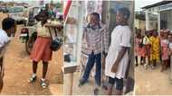 Physically challenged man hailed online for enrolling orphan in school