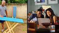 Resourceful 17-year-old crafts ironing boards in his grandmother's backyard, impressing many in Mzansi.