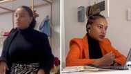 Young woman's TikTok video reveals captivating routine as a product specialist, Mzansi amazed