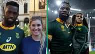 Siya Kolisi shows family dinner was filled with dancing in video, Mzansi amused by daughter's moves