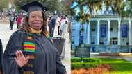 Woman earns her Master's degree from same university she worked at as a caretaker