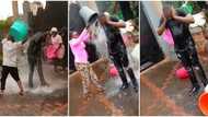 "No need for bathroom": Crowd pours man buckets of water on his birthday, video of his reaction goes viral