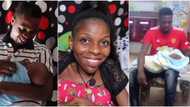 Disabled lady who found love finally gives birth, people thought she never would