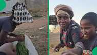 "Gogo is raising a legend": Good Samaritan BI Phakathi supports young spinach seller