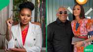 Jackie Phamotse dragged for questioning what Lebo M’s new wife sees in him