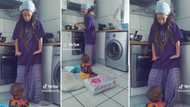 Mzansi women love TikTok video of mom dancing while looking after baby, cooking, cleaning and doing laundry