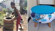 Woman makes gorgeous furniture from old tyres: Pictures have people in total awe of her creativity and craft