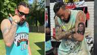AKA's diehard fan gets cool tattoo of rapper's name and face, Megacy loves touching tribute: "Long live Supa Mega"