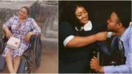 Physically challenged lady expresses gratitude for her loving man