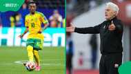 Hugo Broos reveals the one thing that could delay Relebohile Mofokeng’s Belgium debut for months