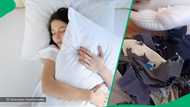 Woman opens the pillow bought online and finds shredded SAPS uniform badge and suspicious items