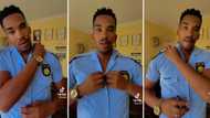 Handsome SA police officer with green eyes leaves ladies drooling, video goes viral