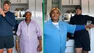 Domestic worker and young man's dance moves capture hearts in Mzansi, shares video