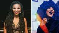 Zizo Tshwete dresses as singer Moonchild for her birthday, leaving Mzansi stunned