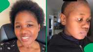 South African woman gushes about miracle hairline growth product in video