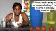 Woman unemployed for 3 months shows fridge with water and veg, Mzansi amused as she jokes