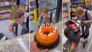 Shop owner celebrates customer's 79th birthday after finding out he had no one, video warms many hearts