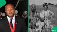 Anele Mdoda's husband Bonelela James blesses lobola cows before ceremony, SA gushes: "Prayer warrior"