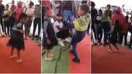 Little girl ‘scatters’ red carpet in dancing competition with boy, peeps love them