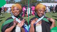 "Thank you SMU": Gauteng woman graduates with two degrees, Mzansi impressed with SA's future doctors