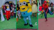 Vibey kiddies party in Polokwane with entertainment from people wearing cartoon characters costumes goes viral