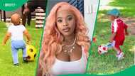 Natasha Thahane shares cute video of her son in support of Bafana Bafana