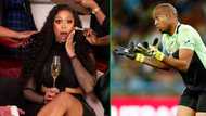 Minnie Dlamini hints she doesn't mind having Itu Khune at her roast, fans react: "She is obsessed"