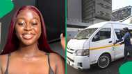 “This life has no balance”: Woman’s hilarious taxi door mishap goes viral, leaves Mzansi in stitches