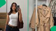"Jet is really doing great things": Woman shares trench coats plug costing less than R500, SA wowed