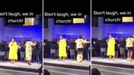 Gogo’s skirt falls down to her ankles while conducting church choir in video, Mzansi shares guilty giggle