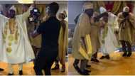 Groom and his groomsmen "scatter" dance floor with amazing steps