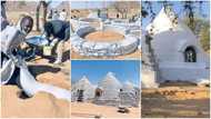 Viral photos show building constructed with bags of sands, many people react