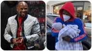 Floyd Mayweather spotted after meeting his grandchild for the 1st time