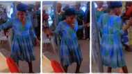 Grandmother in gown distracts fellow women at a gathering, dances with swag and youthful energy in viral video