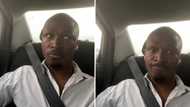 Mzansi man eager to get home to his family takes hilarious selfies from speeding cab, internet peeps stitches