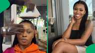 "Bathong Emma": Hairstylist uses iron on lady's hair, SA left in amused state of disbelief