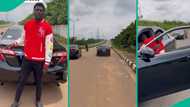 Man with Toyota Spider races Lexus ES 350, wins against his opponent, people react