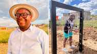 Man builds washing line his wife saw on social media, has Mzansi rate his work: “I'm bookmarking this”