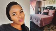 Beautiful Mzansi woman celebrates buying furniture for her room, worked hard selling perfume: SA claps