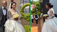 Bride stuns in white dress on wedding day, TikTok video amuses viewers