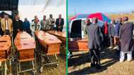Eastern Cape mother and 3 children buried after tragic poisoning and suicide, SA citizens shattered