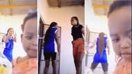 Cheeky toddler bombs teenagers attempt at recording a dance challenge clip, sweet moment has hearts busting