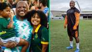 Springboks' Bongi Mbonambi shows love to beautiful wife Anastacia: "Champion of the family"