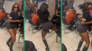 Gorgeous woman in shorts and boots performs fire Bacardi moves, SA hyped by video of dance routine