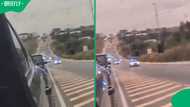 Blue Light Brigade video has Mzansi concerned after convoy uses oncoming lane to dodge traffic